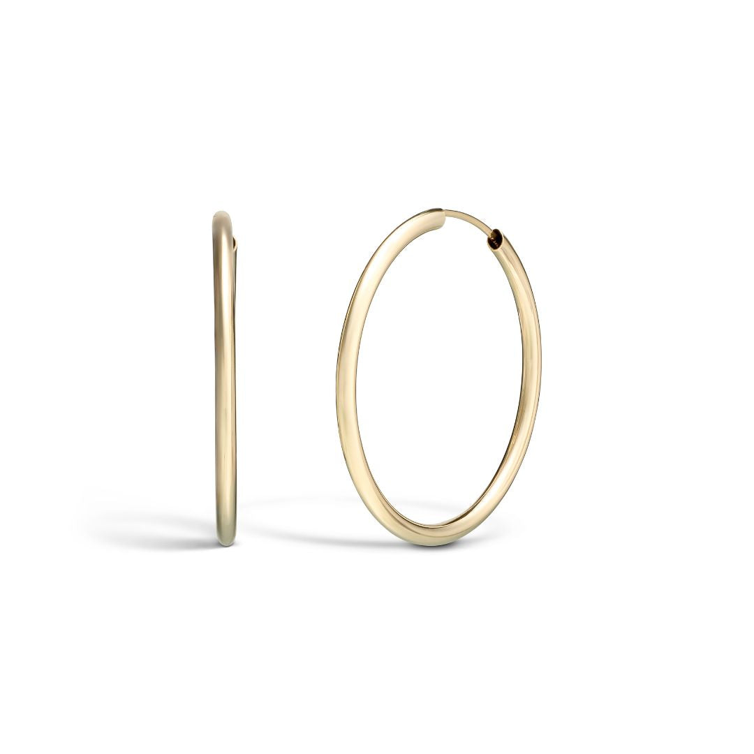 Vittoria rengaskorvakorut, 25 mm, keltakultaa