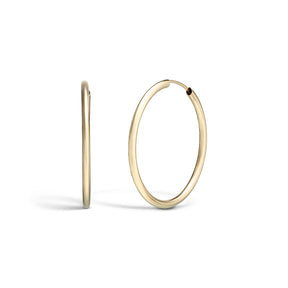 Vittoria rengaskorvakorut, 25 mm, keltakultaa