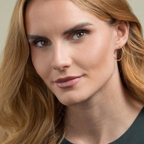 Vittoria rengaskorvakorut, 25 mm, keltakultaa