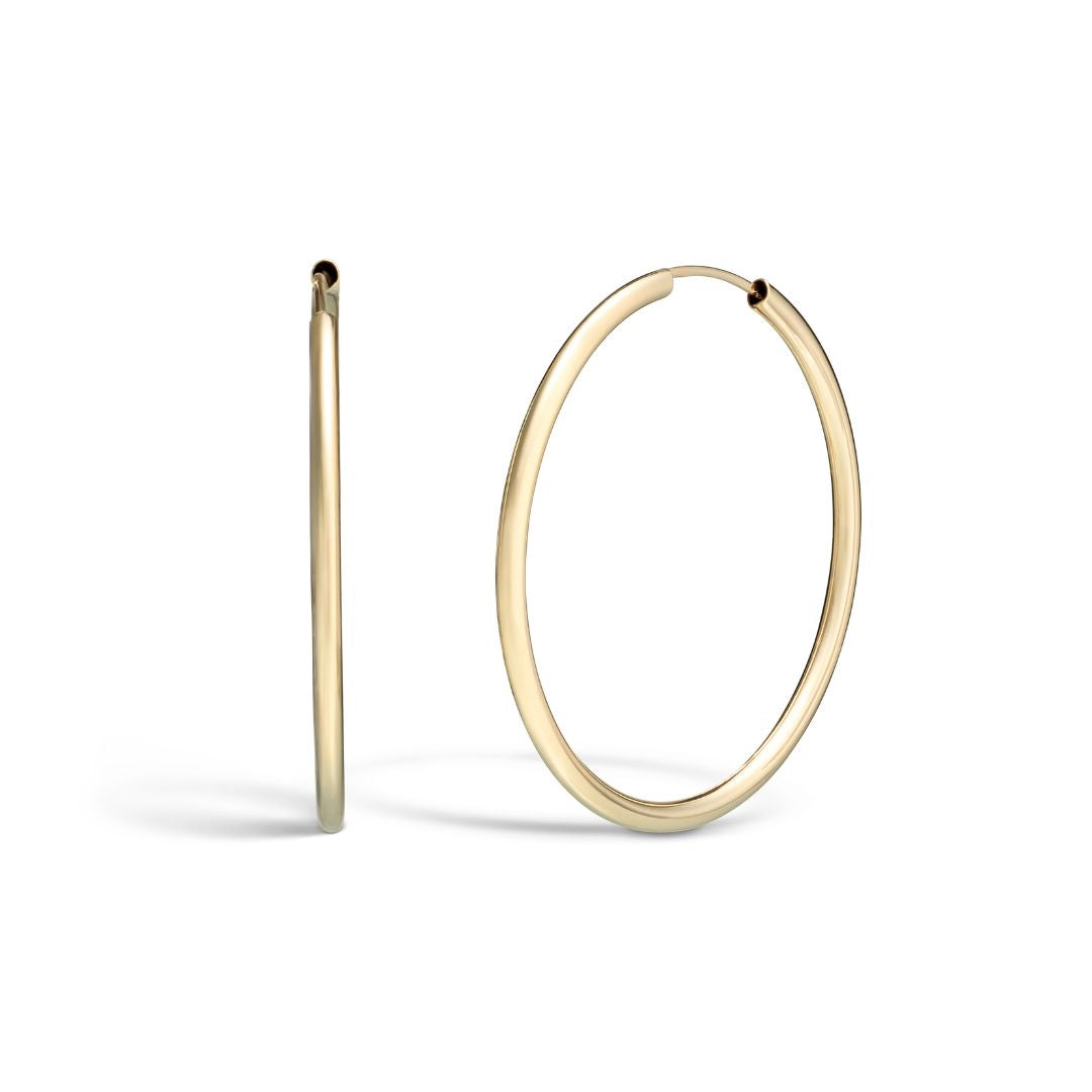 Vittoria rengaskorvakorut, 30 mm, keltakultaa