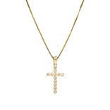 Vittoria ristiriipus zirkoneilla, keltakultaa