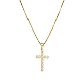 Vittoria ristiriipus zirkoneilla, keltakultaa