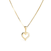 Vittoria sydänriipus zirkoneilla, keltakultaa