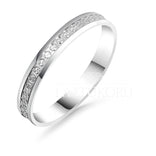 Valkokultainen Kohinoor kihlasormus, timanttileikattu pinta - Kohinoor - Laatukoru