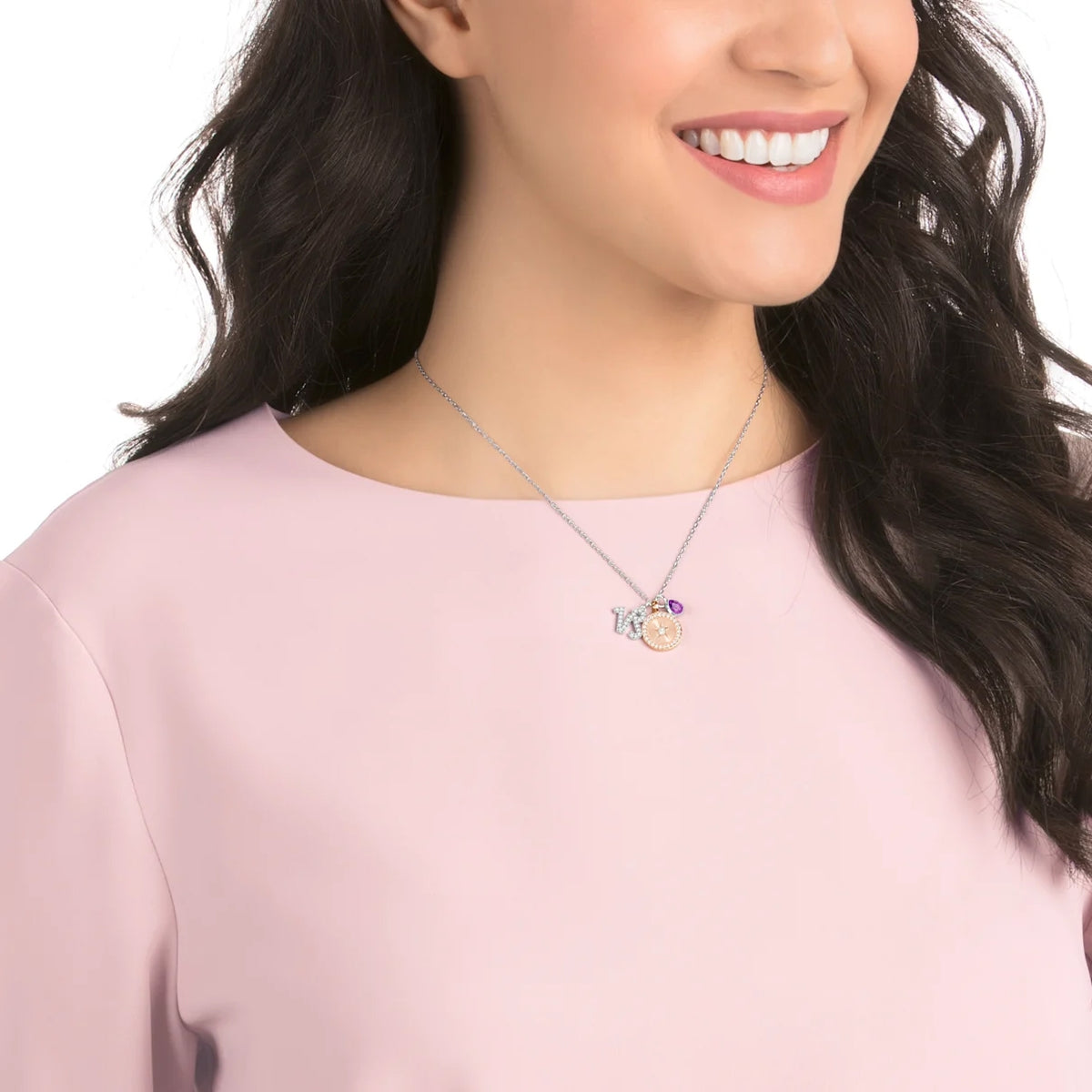 Swarovski kauris horoskooppiriipus, violetti - Swarovski - Laatukoru