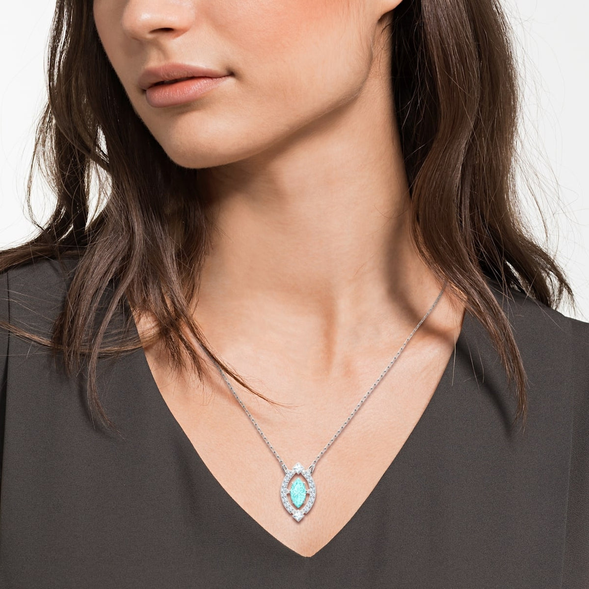 Swarovski Sparkling Dance kaulakoru, akvamariini - Swarovski - Laatukoru