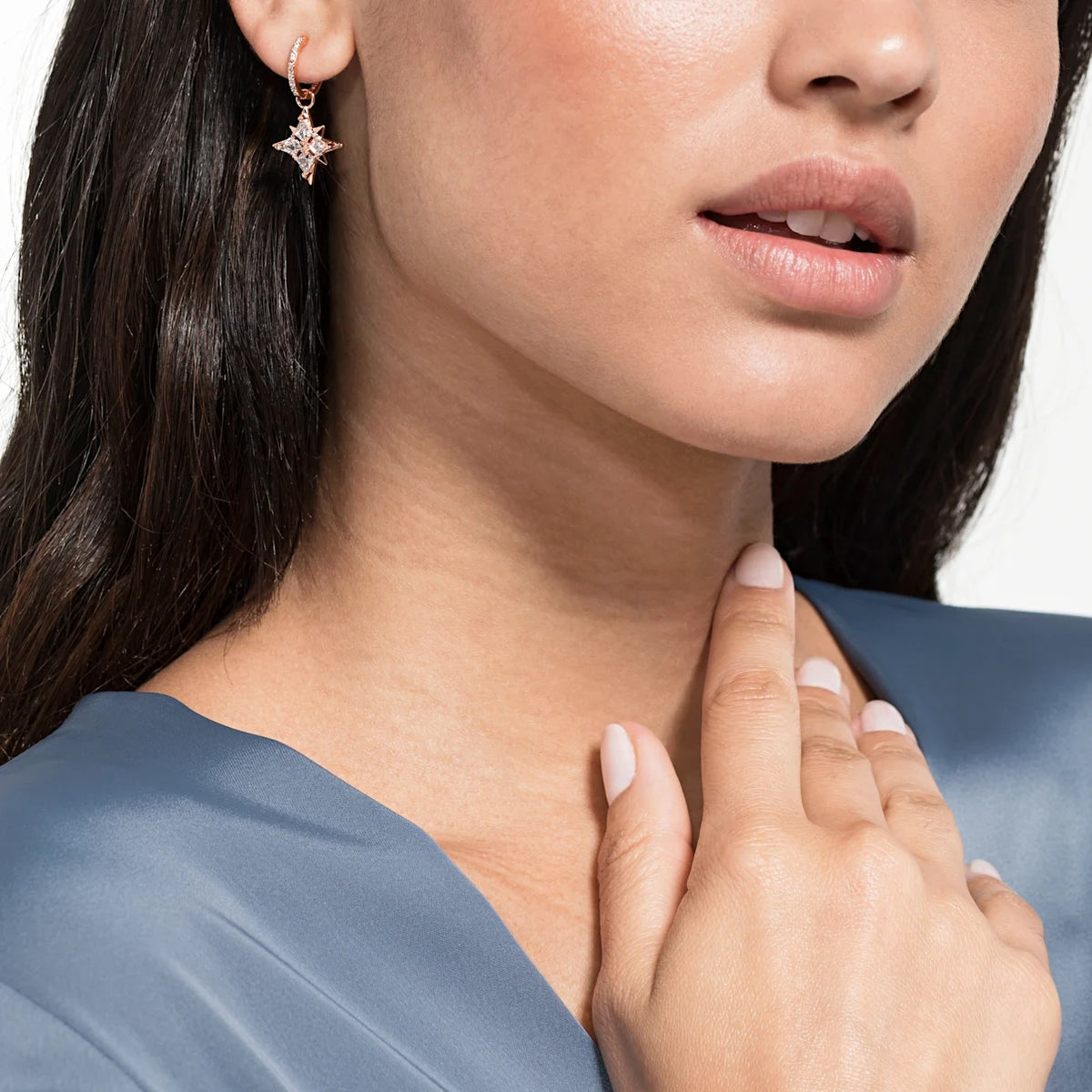 Swarovski Symbolic tähtikorvakorut, valkoinen - Swarovski - Laatukoru