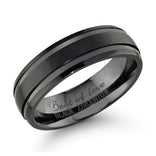 Beat of Love zirkonium sormus, musta, 6mm