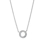 Efva Attling Circle of love kaulakoru, valkokultaa timanteilla