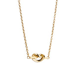 Efva Attling Love knot kaulakoru, keltakultaa