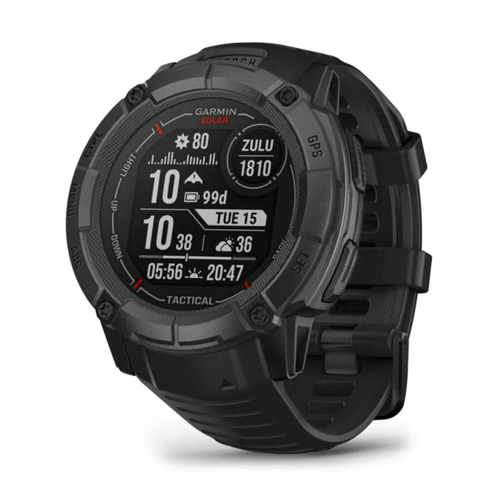 Paras rannekello miehille alle 500€ – Tyyliä ja teknologiaa budjetilla 10 Garmin Instinct 2X Solar Tactical Edition, musta GPS-älykello