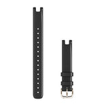 Garmin Lily 14mm ranneke pitkä, musta italialainen nahka ja vaalea kulta kiinnitysosat - Garmin - Laatukoru