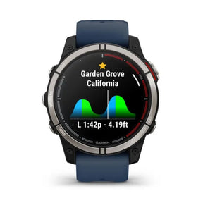 Garmin Quatix 7 Sapphire Edition, titaani ja tummansininen silikoniranneke, Amoled GPS-älykello 010-02582-61