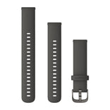 Garmin Quick release -silikoniranneke 18mm, pikakiinnitys, grafiitti, 010-12932-0E