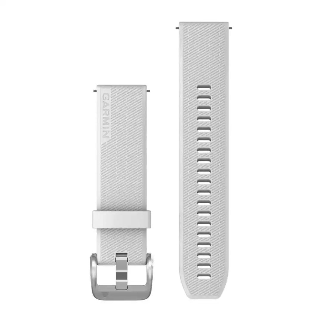 Garmin Quick release -silikoniranneke 20mm, pikakiinnitys, valkoinen, 010-13114-01