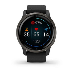 Garmin Venu 2 black, Amoled GPS smart watch 010-02430-11