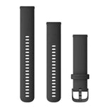 Garmin musta Quick release -silikoniranneke 20mm, pikakiinnitys, 010-12932-11