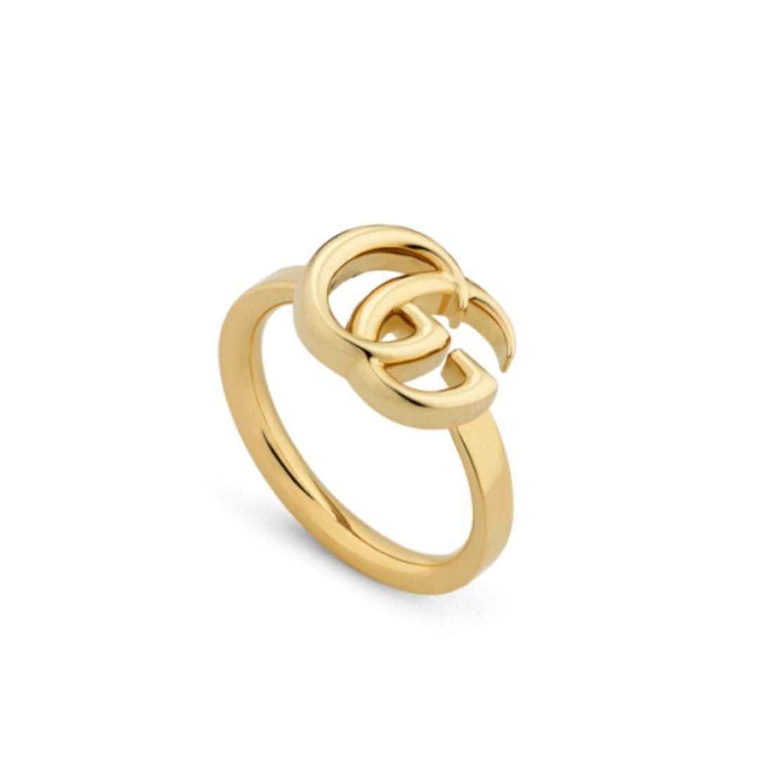 Gucci GG Running sormus, keltakultaa, 086YBC525690001014