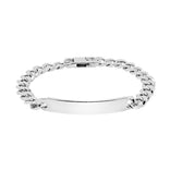 Hopeinen panssariranneketju laatalla 7,5mm, kaiverrettava