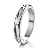 Lumoava Hunaja sormus 4,8 mm, valkokulta