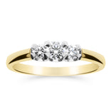 Silván Charlotte timanttisormus 0,34ct, 14K valko- ja keltakultaa, Silván vihkisormukset