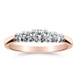 Silván Charlotte timanttisormus 0,42ct, 14K valko- ja rosekultaa, Silván vihkisormukset