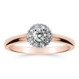 Silván Lauriel halosormus 0,23ct, 14K valko- ja rosekultaa, Silván vihkisormukset