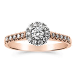 Silván Lauriel timanttisormus 0,33ct, 14K valko- ja rosekultaa, Silván vihkisormukset