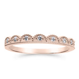 Silván Mimosa timanttisormus 0,08ct, 14K rosekultaa, Silván vihkisormukset