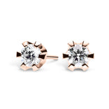 Silván Solitaire timanttikorvakorut 0,30ct, 14K rosekultaa, Silván timanttikorut