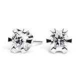 Silván Solitaire timanttikorvakorut 0,80ct, 14K valkokultaa, Silván timanttikorut
