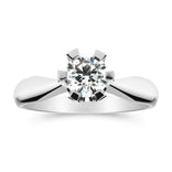 Silván Solitaire timanttisormus 0,70ct, 14K valkokultaa, Silván vihkisormukset