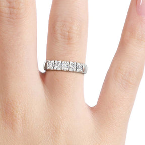 Silván line diamond ring 0,50ct, 14K white gold, Silván wedding rings