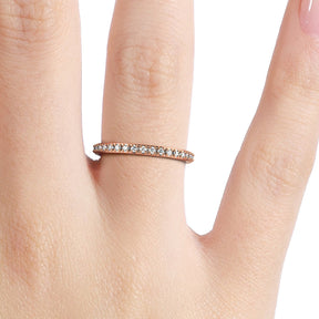Silván Mimosa diamond ring 0,17ct, 14K rose gold, Silván wedding rings