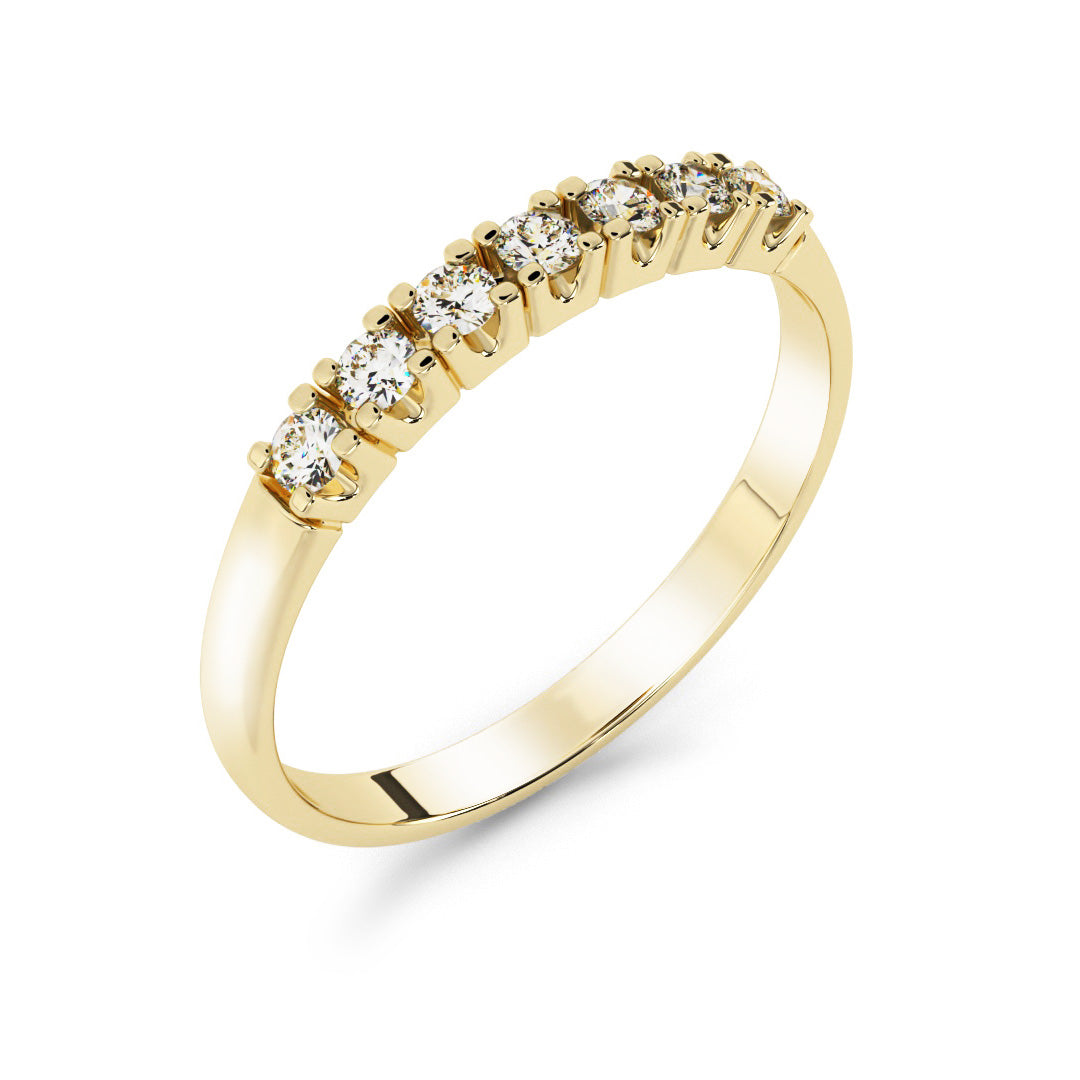 Silván Majlis diamond ring 0,14ct, 14K yellow gold, Silván wedding rings