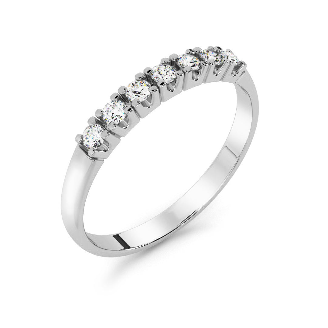 Silván Majlis diamond ring 0,14ct, 14K white gold, Silván wedding rings