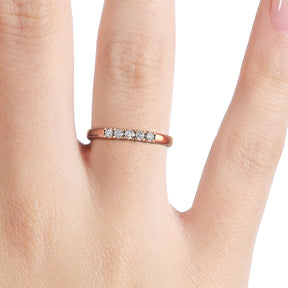 Silván Majlis diamond ring 0,10ct, 14K rose gold, Silván wedding rings