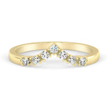 Silván sivusormus timanteilla 0,14ct, 14K keltakultaa, Silván vihkisormukset