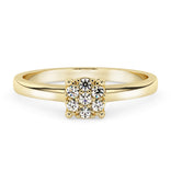 Silván Mimosa diamond ring 0,07ct, 14K yellow gold, Silván wedding rings