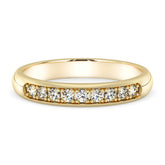 Silván diamond ring 0,18ct, 14K yellow gold, Silván wedding rings