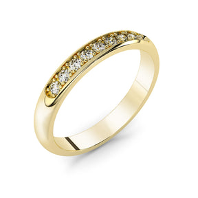 Silván diamond ring 0,18ct, 14K yellow gold, Silván wedding rings