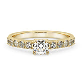 Silván diamond ring 0,40ct, 14K yellow gold, Silván wedding rings