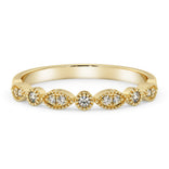Silván vintage-tyylinen timanttisormus 0,11ct, 14K keltakultaa, Silván vihkisormukset