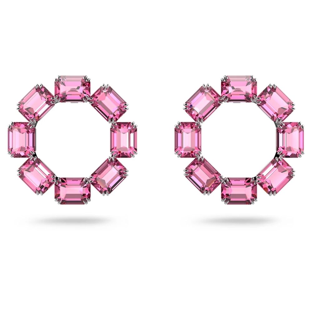 Swarovski Millenia Circle korvakorut pinkeillä kristalleilla, 5614296