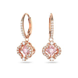 Swarovski Sparkling Dance korvakorut, ruusukullan väri, pinkit kristallit