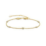 TI SENTO Milano rannekoru, keltakullattua hopeaa, 2974ZY