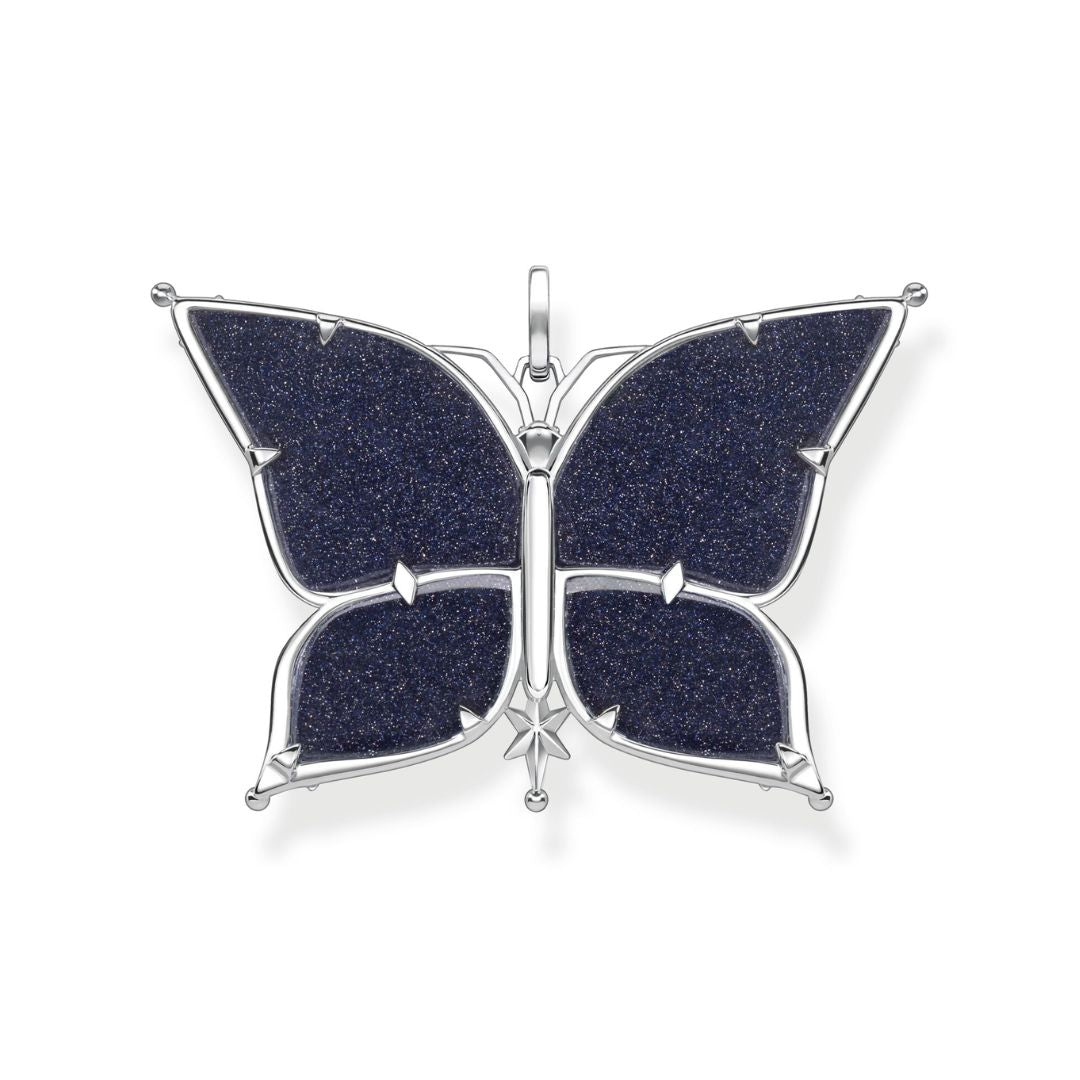 Thomas Sabo Butterfly Star & Moon riipus, hopeaa, PE925-945-7