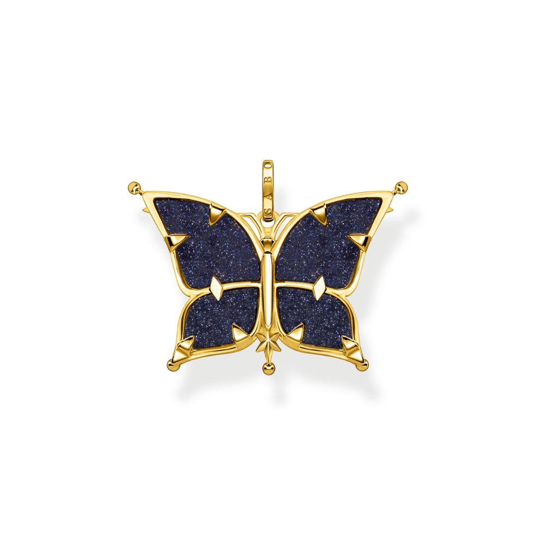 Thomas Sabo Butterfly Star & Moon riipus, kullattua hopeaa, PE929-963-7