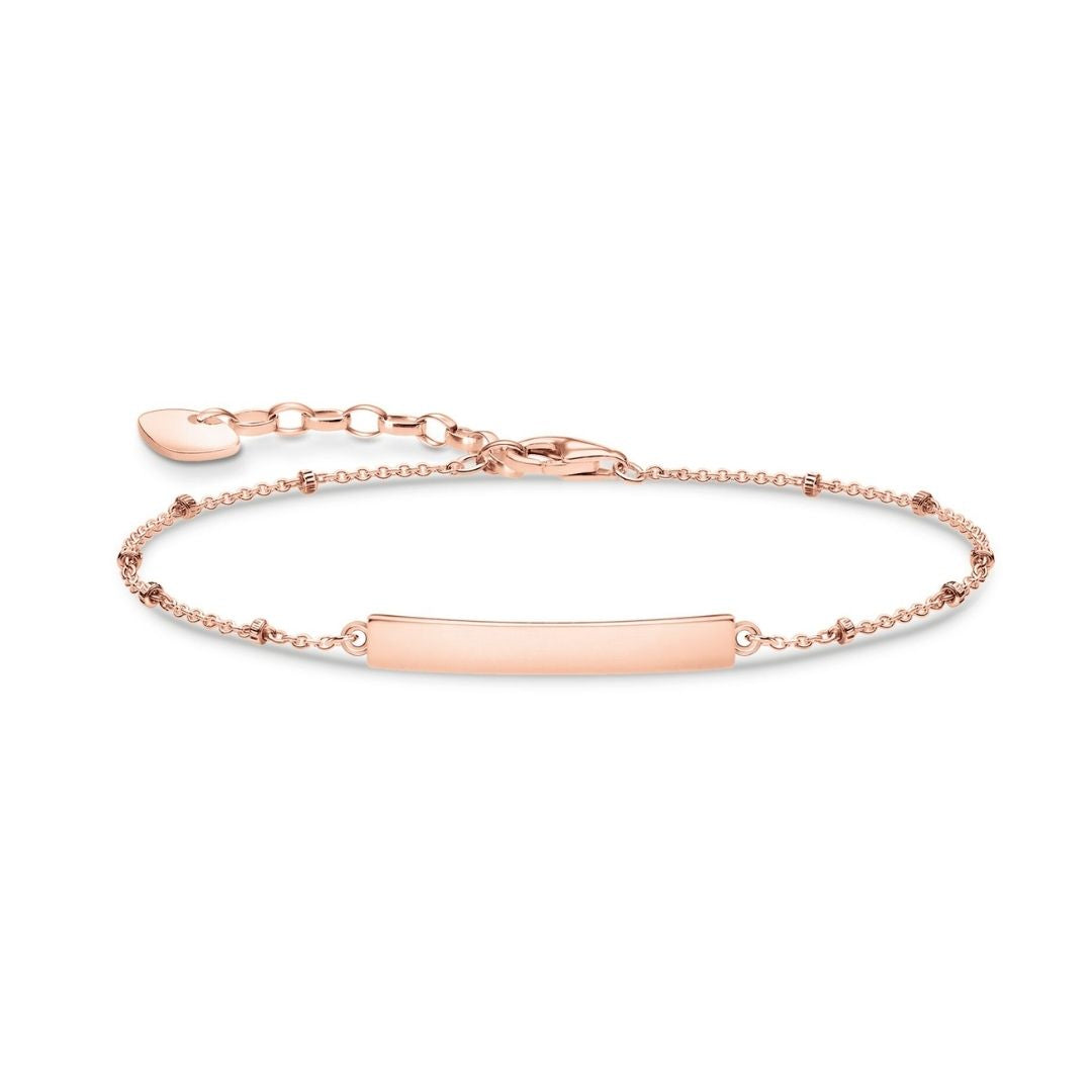 Thomas Sabo Classic Dots bracelet, rose gold plated sterling silver, A1975-415-40