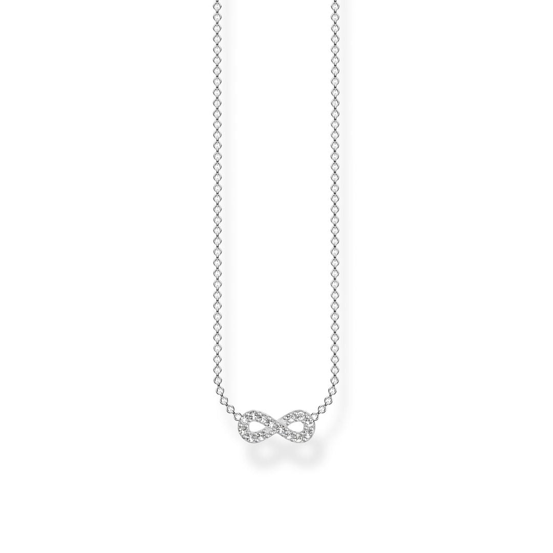 Thomas Sabo Charm Club Sterling Silver Gold Plated Infinity Necklace  KE2139-413-39-L45V | Fruugo US